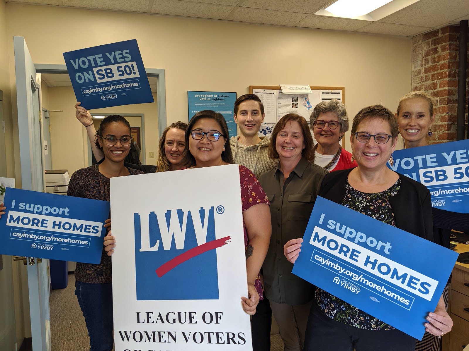League of Women Voters of California Endorses SB 50 The More Homes